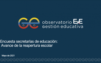 Encuesta secretarías de educación: Avance de la reapertura escolar